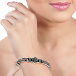 Load image into Gallery viewer, Taraash 925 Sterling Silver Antique 2 Layer Bangle for Women - Taraash