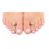 Taraash 925 Sterling Silver Antique Dotted Toe Ring for Women - Taraash