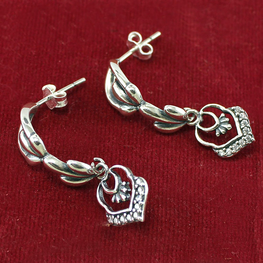 Taraash 925 Sterling Silver Antique Earrings For Women - Taraash