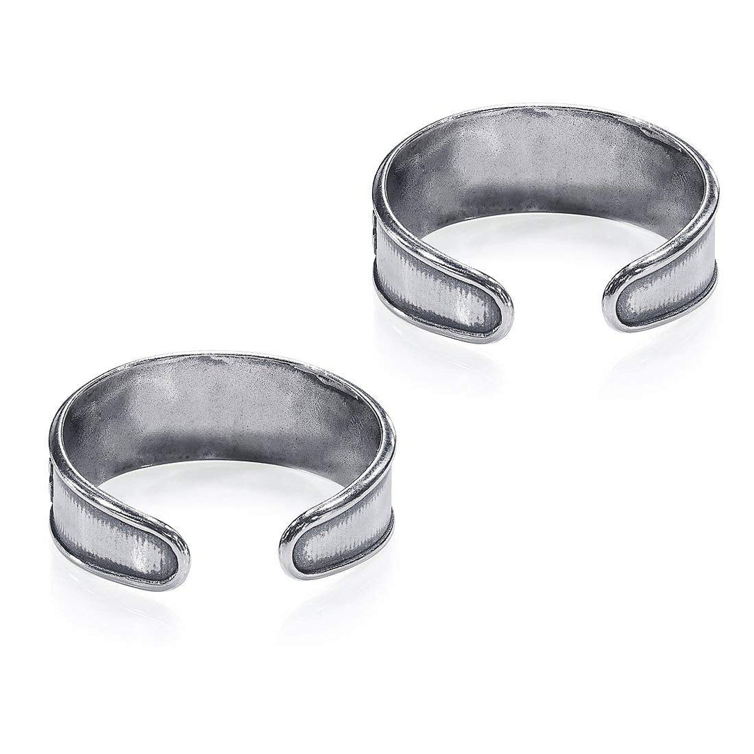 Taraash 925 Sterling Silver Antique Floral Design Toe Ring For Women LR1141A - Taraash