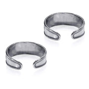 Taraash 925 Sterling Silver Antique Floral Design Toe Ring For Women LR1141A - Taraash