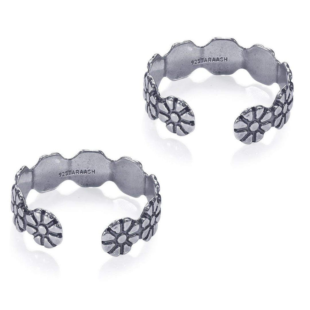 Taraash silver toe ring for women