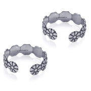Taraash silver toe ring for women