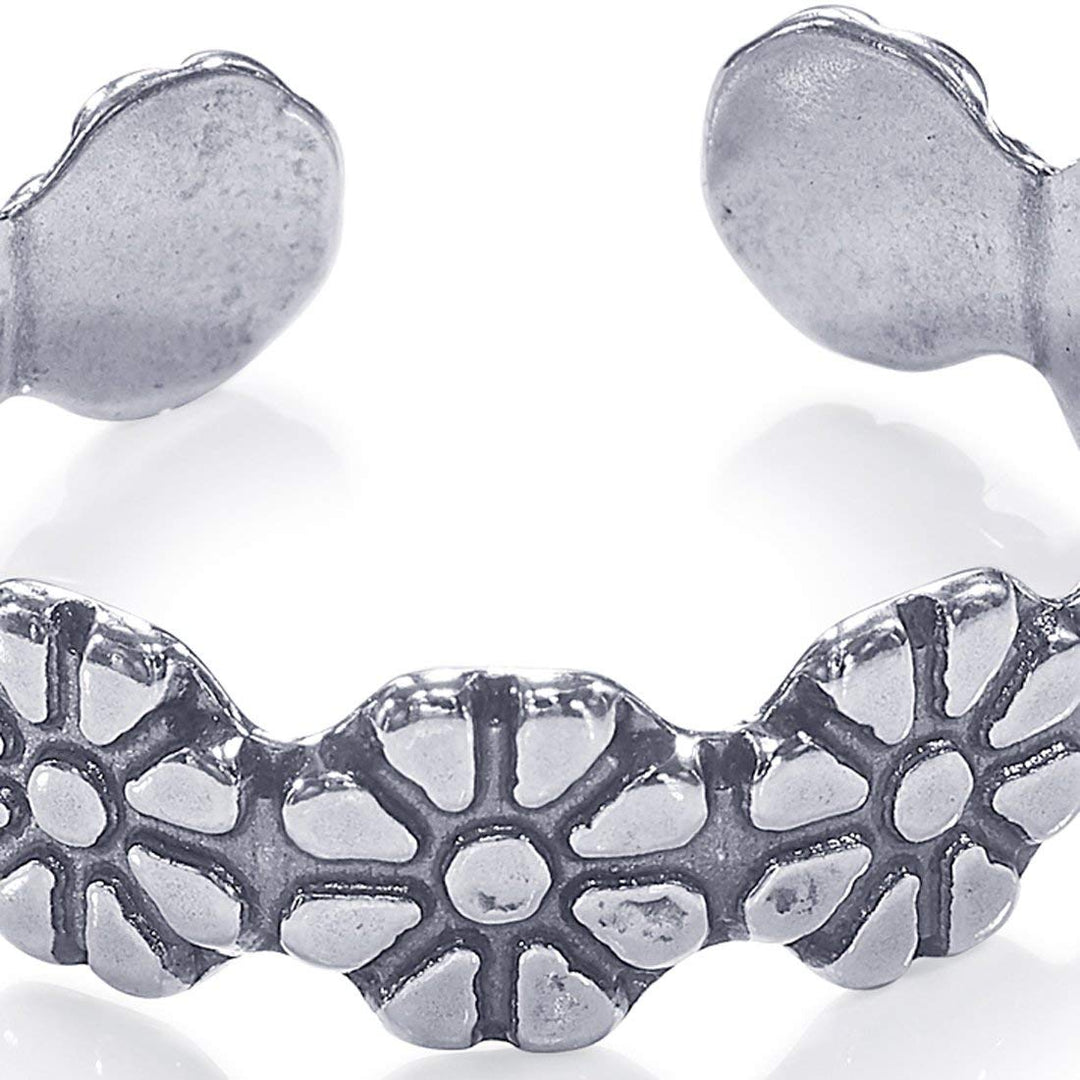 Taraash toe rings for women silver