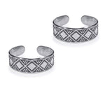 Load image into Gallery viewer, Taraash 925 Sterling Silver Antique Square Shape Toe Ring For Women LR1147A - Taraash
