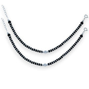 Taraash 925 Sterling Silver Beaded Anklet For Kids - Taraash