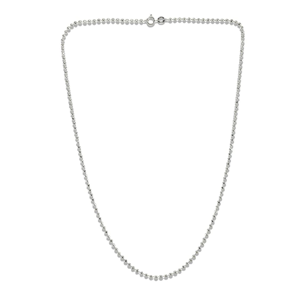 Taraash 925 Sterling Silver Beaded Chain For Women