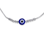 Load image into Gallery viewer, Taraash 925 Sterling Silver Beaded Evil Eye Anklet For Women - Taraash