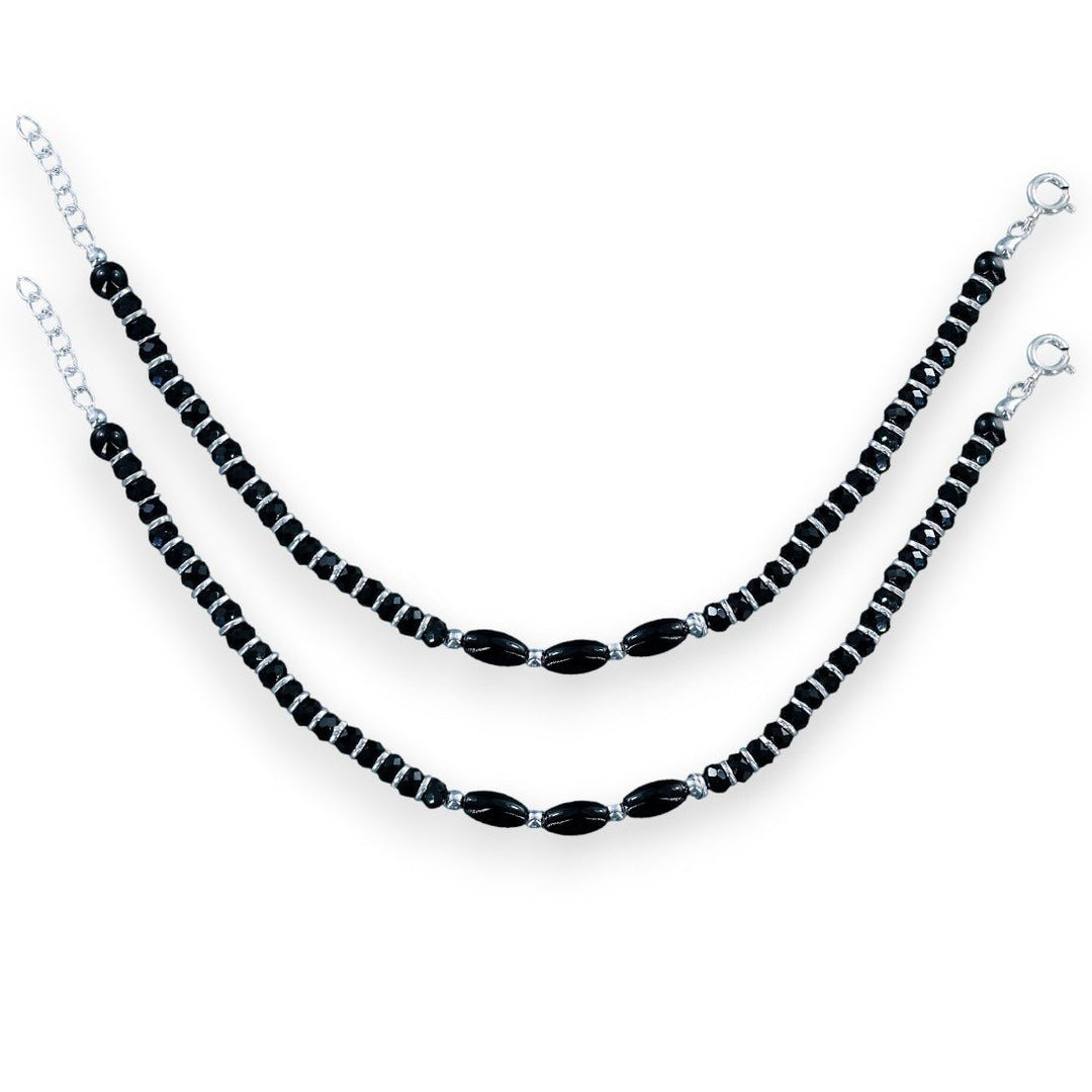 Taraash 925 Sterling Silver Beaded Payal For Babies - Taraash