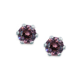 Taraash 925 Sterling Silver Beaver Brown Round Solitaire CZ Stud Earrings For Women CBER226I-11 - Taraash