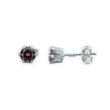 Taraash 925 Sterling Silver Beaver Brown Round Solitaire CZ Stud Earrings For Women CBER226I-11 - Taraash