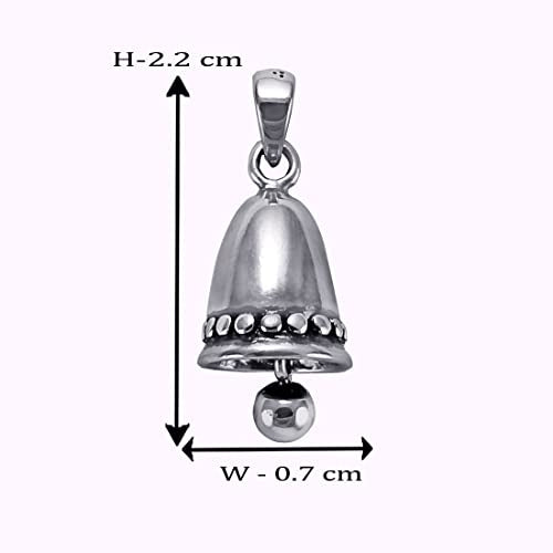 Taraash 925 Sterling Silver Bell Pendant For Kids - Taraash