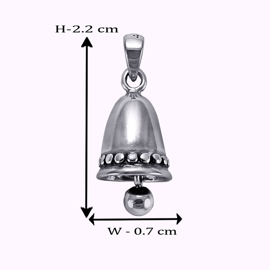 Taraash 925 Sterling Silver Bell Pendant For Kids - Taraash