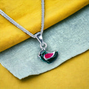 Taraash 925 Sterling Silver Bird Locket Set For Girls - Taraash