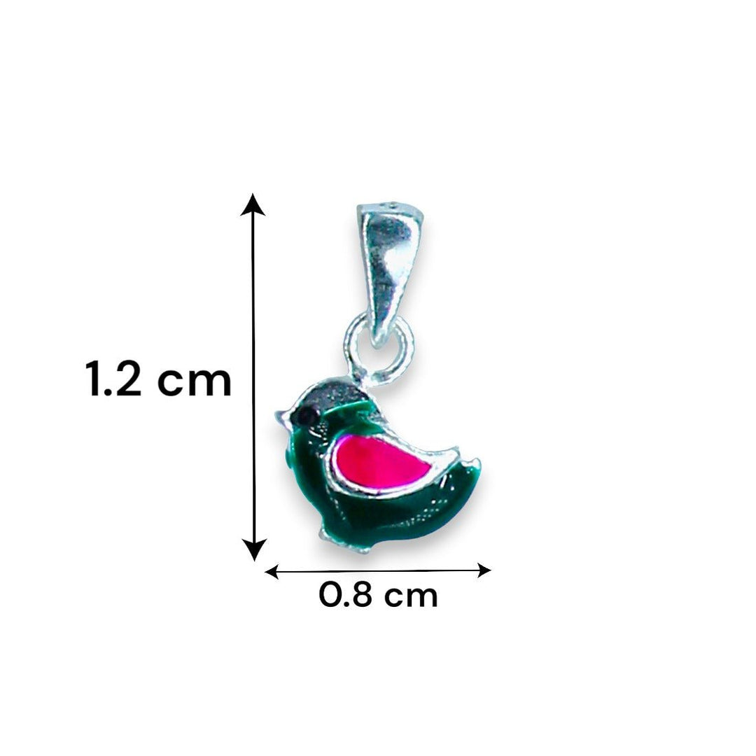 Taraash 925 Sterling Silver Bird Locket Set For Girls - Taraash