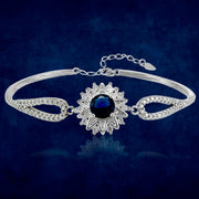 Taraash 925 Sterling Silver Blue Cz Bangle For Women - Taraash