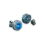 Load image into Gallery viewer, Taraash 925 Sterling Silver Blue CZ Stud Earring For Women - Taraash
