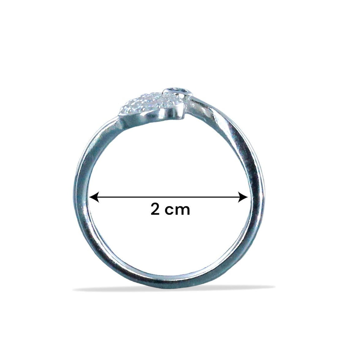 Taraash 925 Sterling Silver Blue Cz Toe Ring For Women - Taraash