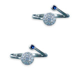 Load image into Gallery viewer, Taraash 925 Sterling Silver Blue Cz Toe Ring For Women - Taraash