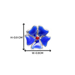 Load image into Gallery viewer, Taraash 925 Sterling Silver Blue Enamel Floral Stud Earrings For Girls - Taraash
