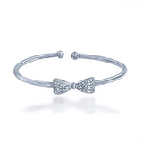 Taraash 925 Sterling Silver Bow Bangle For Women - Taraash