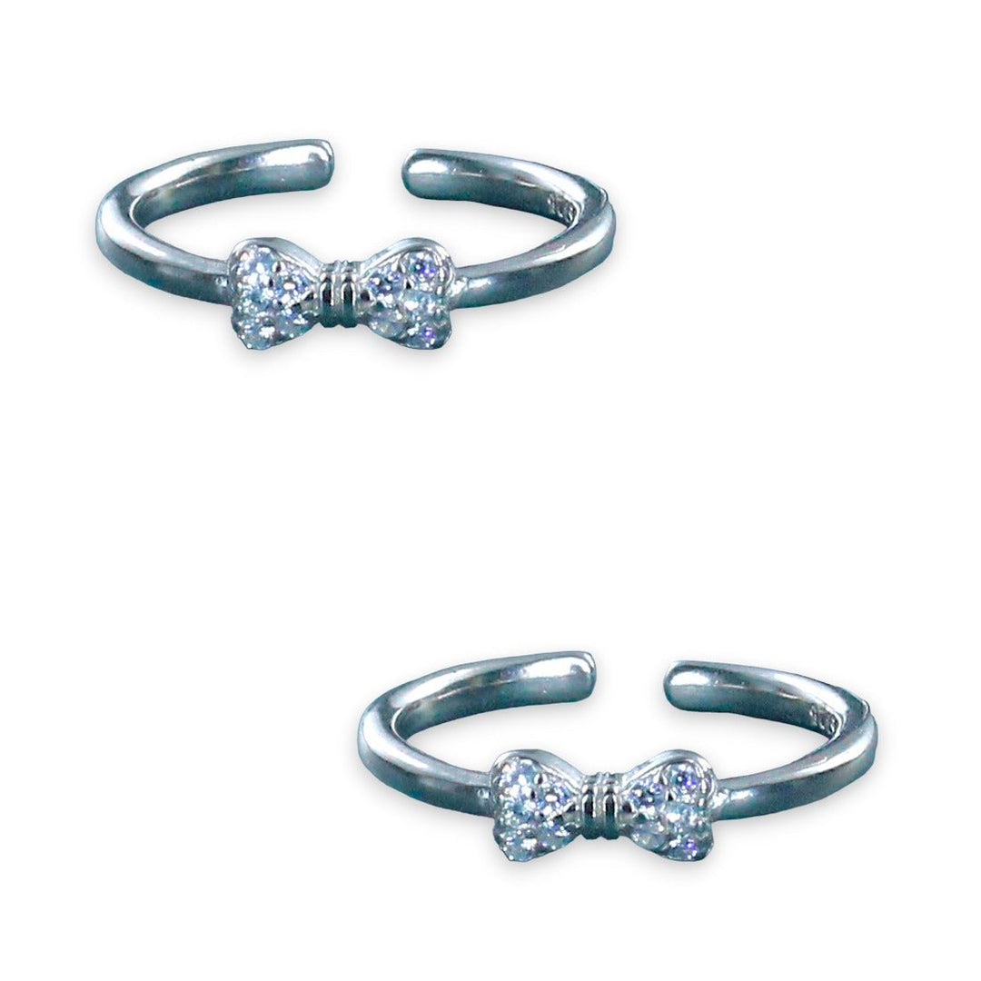 Taraash 925 Sterling Silver Bow Stylish Toe Ring For Women - Taraash
