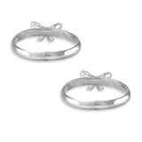 Taraash 925 Sterling Silver Bow Toe Ring For Women - Taraash