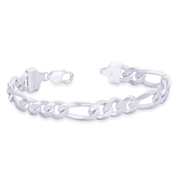 Taraash 925 Sterling Silver Bracelet For Men Silver - AFGH3006C8HIN - Taraash