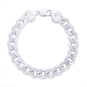 Taraash 925 Sterling Silver Bracelet For Men Silver - AP11CDH3008HIN - Taraash
