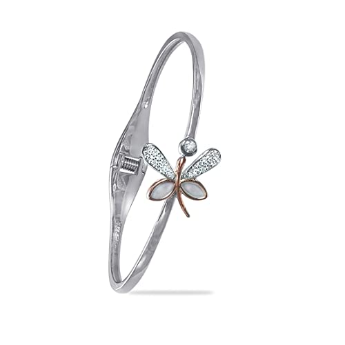 Taraash 925 Sterling Silver Butterfly Bangle For Women - Taraash