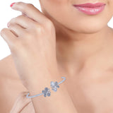 Taraash 925 Sterling Silver Butterfly Bangle For Women - Taraash