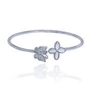Taraash 925 Sterling Silver Butterfly Bangle For Women - Taraash
