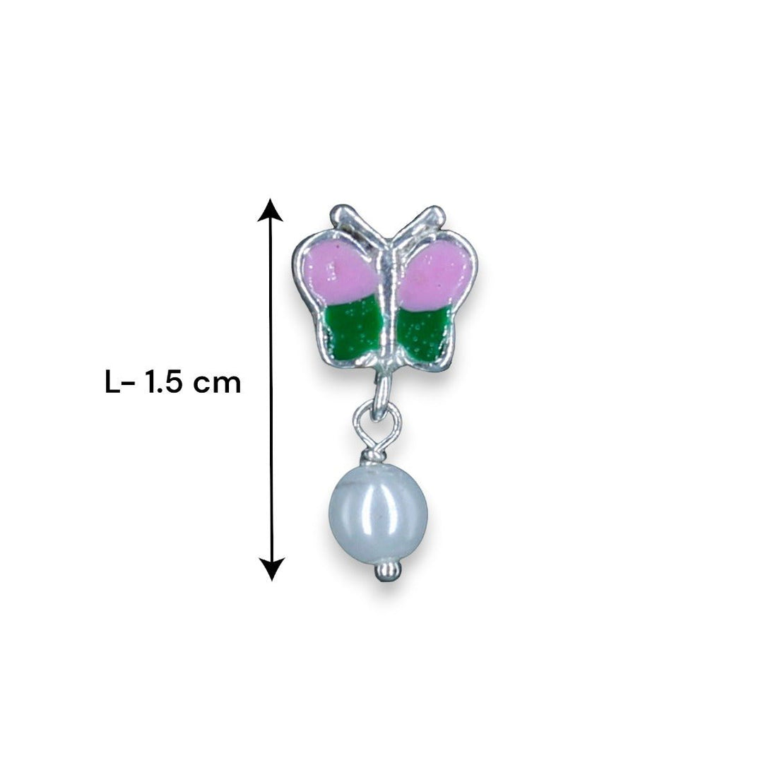 Taraash 925 Sterling Silver Butterfly Drop Earring For Kids - Taraash