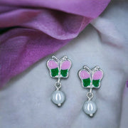 Taraash 925 Sterling Silver Butterfly Drop Earring For Kids - Taraash