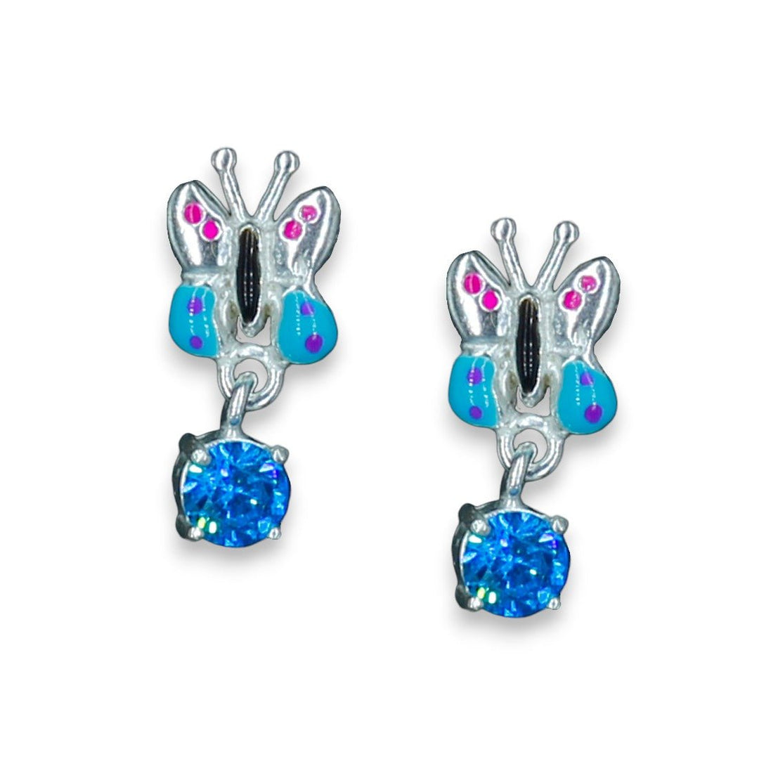 Taraash 925 Sterling Silver Butterfly Drop Earrings - Taraash