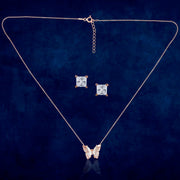 Taraash 925 Sterling Silver Butterfly Jewellery Set For Women - Taraash