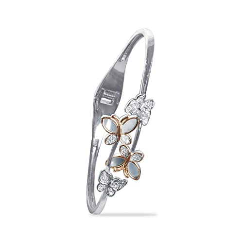 Taraash 925 Sterling Silver Butterfly Kada Bangle For Women - Taraash