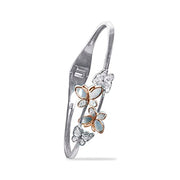 Taraash 925 Sterling Silver Butterfly Kada Bangle For Women - Taraash