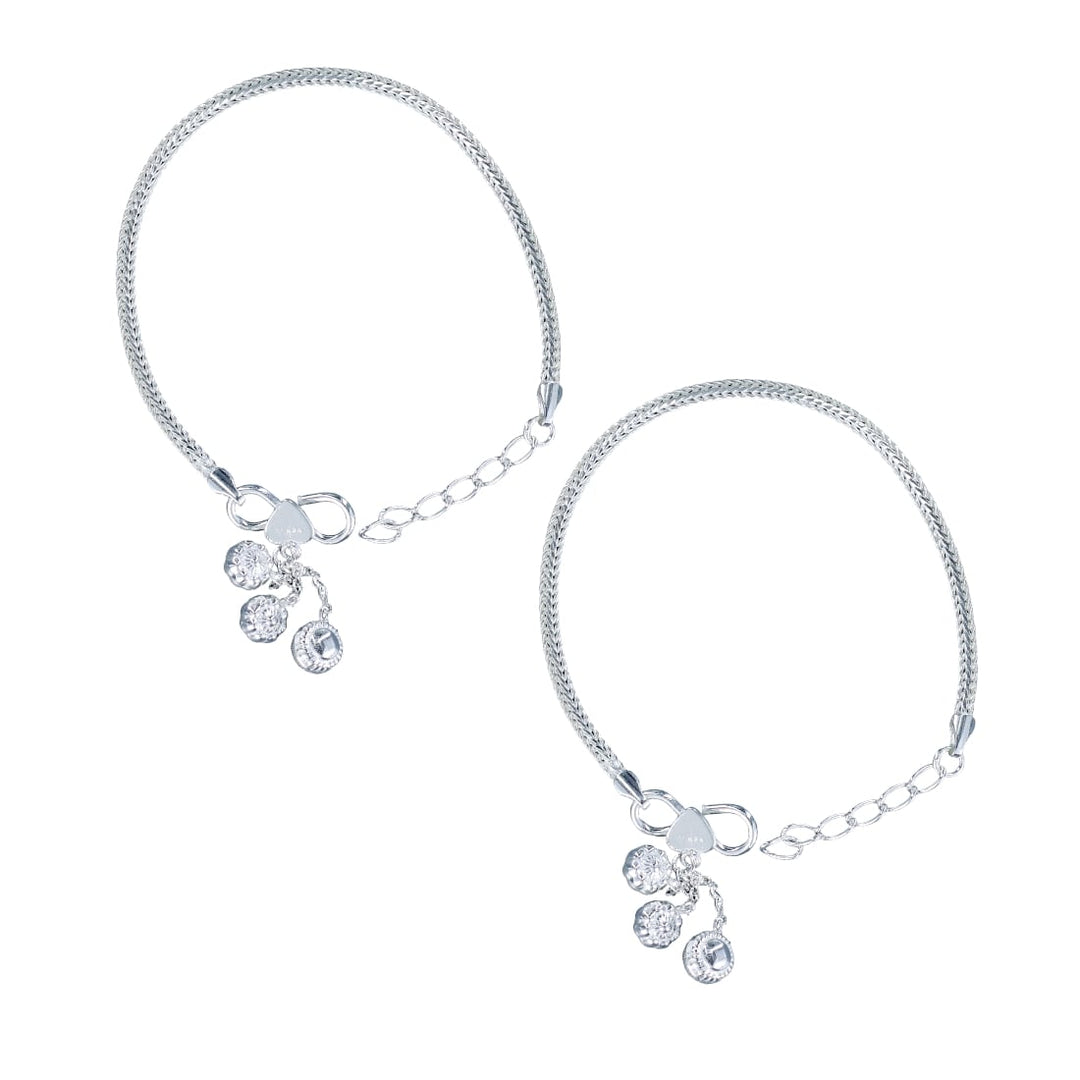 Taraash 925 Sterling Silver Chain Anklet For Kids - Taraash