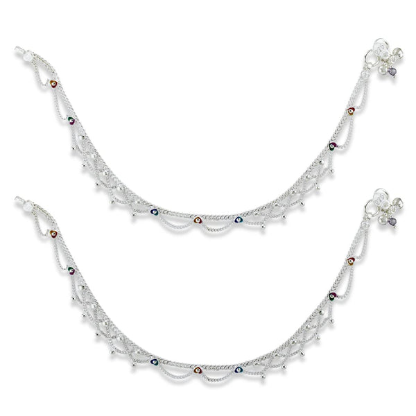 Taraash 925 Sterling Silver Chain Anklet For Women - Taraash