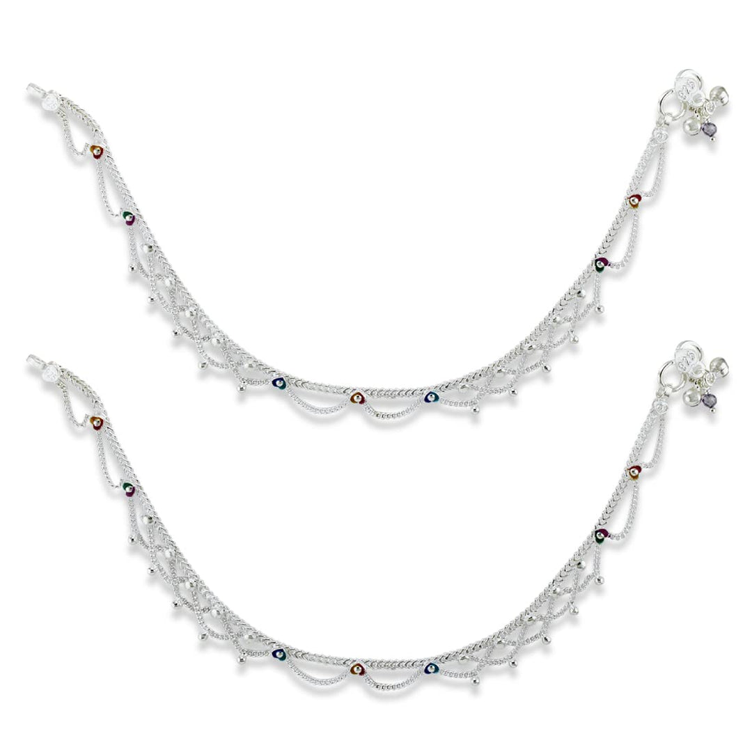 Taraash 925 Sterling Silver Chain Anklet For Women - Taraash