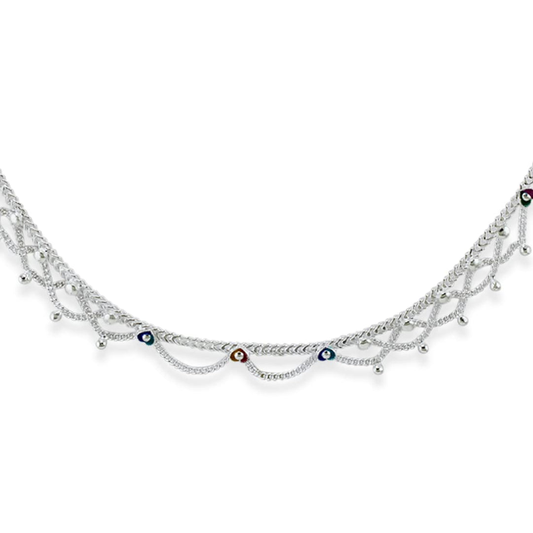 Taraash 925 Sterling Silver Chain Anklet For Women - Taraash