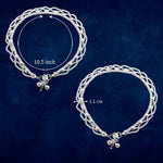 Load image into Gallery viewer, Taraash 925 Sterling Silver Chain Anklets For Women - Taraash