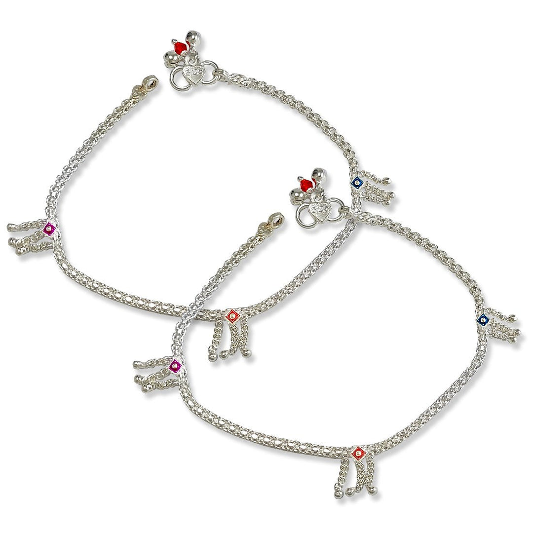 Taraash 925 Sterling Silver Chain based anklets For Women - Taraash