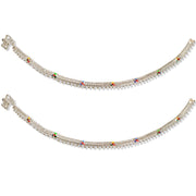 Taraash 925 Sterling Silver Chain Based Anklets For Women - Taraash