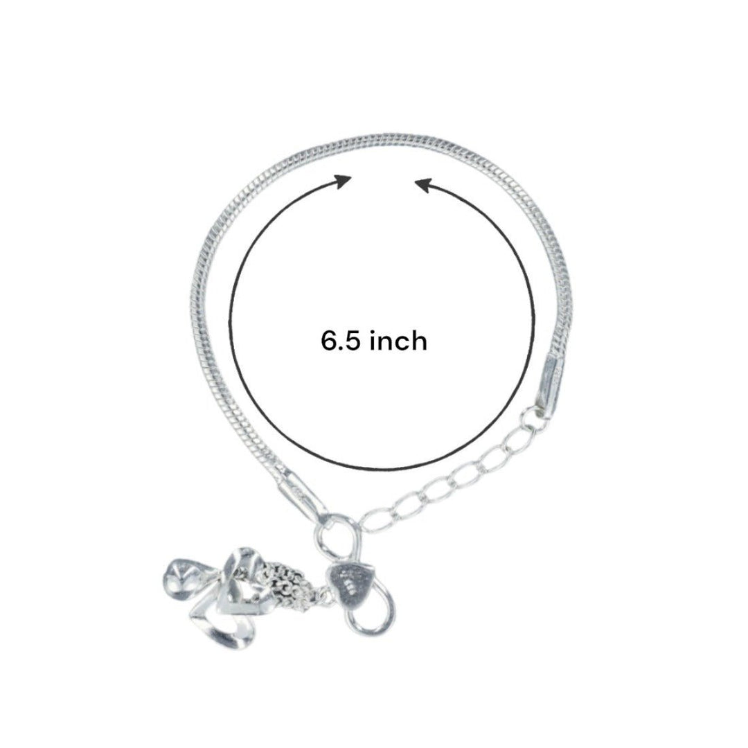 Taraash 925 Sterling Silver Chain Payal - Taraash