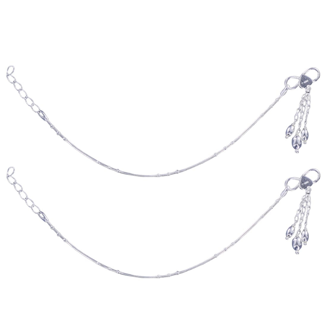 Taraash 925 Sterling Silver Chain Payal - Taraash