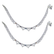 Taraash 925 Sterling Silver Chain Payal For Women - Taraash