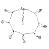 Taraash 925 Sterling Silver Charm Cz Bracelet For Women - Taraash