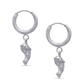 Taraash 925 Sterling Silver Charm Hoop For Women - Taraash